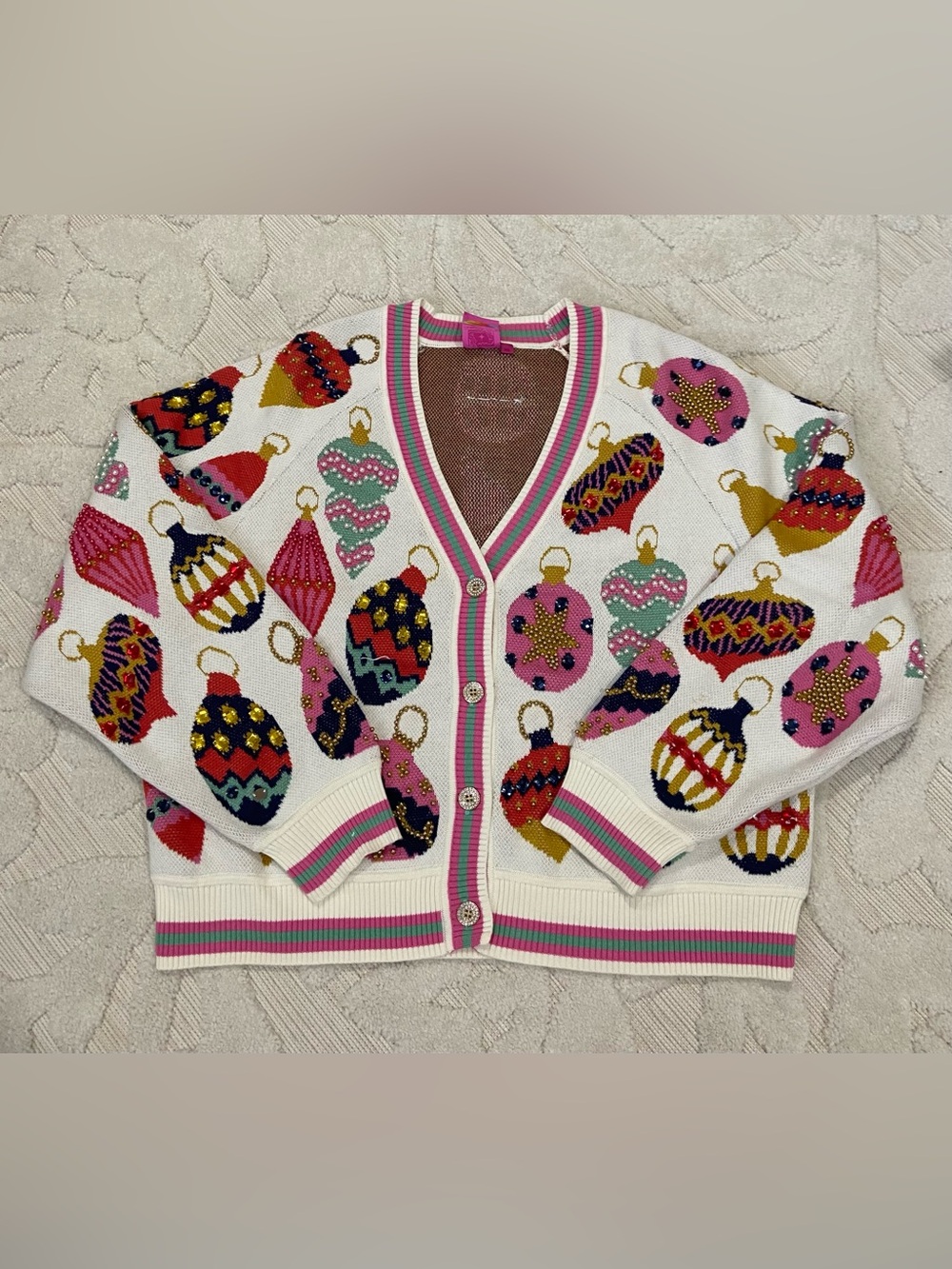 Queen of sparkles Christmas cardigan sweater